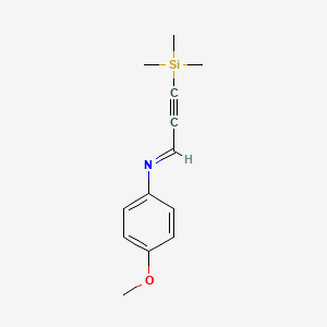 Benzenamine, 4-methoxy-N-[3-(trimethylsilyl)-2-propynylidene]-