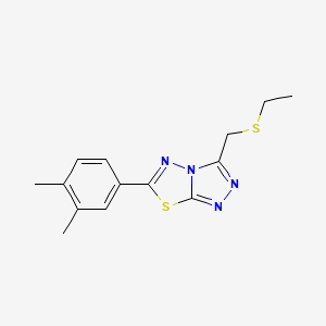 6-(3,4-Dimethylphenyl)-3-[(ethylsulfanyl)methyl][1,2,4]triazolo[3,4-b][1,3,4]thiadiazole