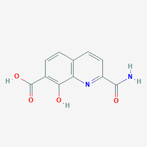 2-Carbamoyl-8-hydroxyquinoline-7-carboxylic acid