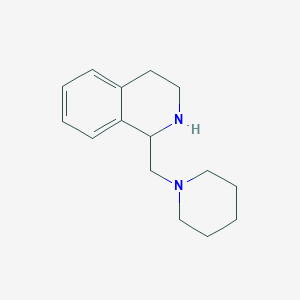 molecular formula C15H22N2 B11876759 1-(Piperidin-1-ylmethyl)-1,2,3,4-tetrahydroisoquinoline CAS No. 130209-07-3