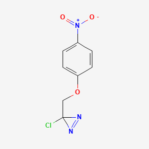 3-Chloro-3-[(4-nitrophenoxy)methyl]-3H-diazirene