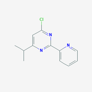 4-Chloro-6-isopropyl-2-(pyridin-2-YL)pyrimidine