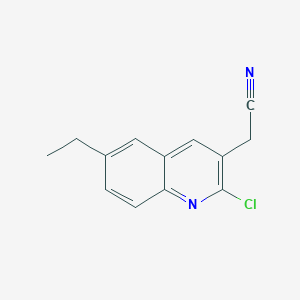 2-(2-Chloro-6-ethylquinolin-3-yl)acetonitrile