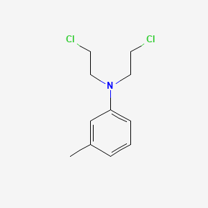 molecular formula C11H15Cl2N B11876941 N,N-bis(2-chloroethyl)-3-methylaniline CAS No. 1204-57-5