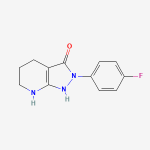 2-(4-Fluorophenyl)-4,5,6,7-tetrahydro-2H-pyrazolo[3,4-b]pyridin-3-ol