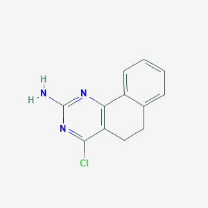 molecular formula C12H10ClN3 B11877039 4-Chloro-5,6-dihydrobenzo[H]quinazolin-2-amine 