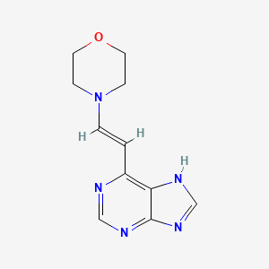 (E)-4-(2-(9H-Purin-6-yl)vinyl)morpholine