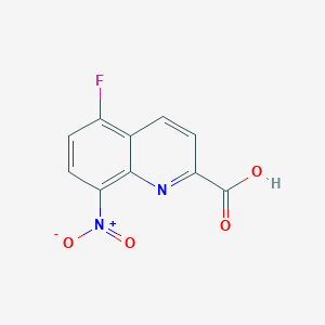 5-Fluoro-8-nitroquinoline-2-carboxylic acid