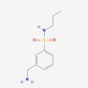 molecular formula C10H16N2O2S B11877088 3-(Aminomethyl)-N-propylbenzenesulfonamide CAS No. 953904-11-5