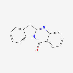 molecular formula C15H10N2O B11877112 Indolo[2,1-b]quinazolin-12(6H)-one CAS No. 113001-37-9