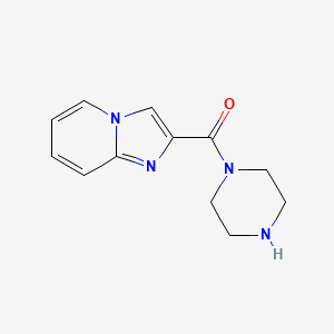 molecular formula C12H14N4O B11877117 Imidazo[1,2-a]pyridin-2-yl(piperazin-1-yl)methanone 