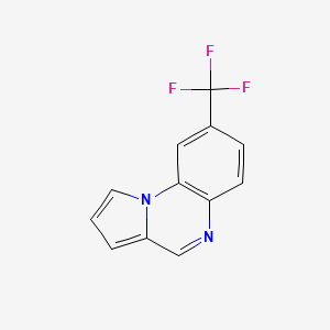 molecular formula C12H7F3N2 B11877242 8-(Trifluoromethyl)pyrrolo[1,2-a]quinoxaline CAS No. 1206200-20-5