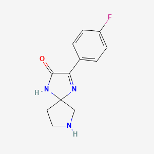 3-(4-Fluorophenyl)-1,4,7-triazaspiro[4.4]non-3-en-2-one