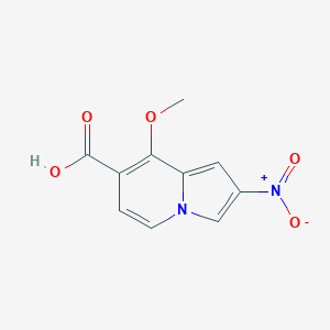 molecular formula C10H8N2O5 B11877283 8-Methoxy-2-nitroindolizine-7-carboxylic acid 