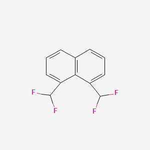 molecular formula C12H8F4 B11877289 1,8-Bis(difluoromethyl)naphthalene 