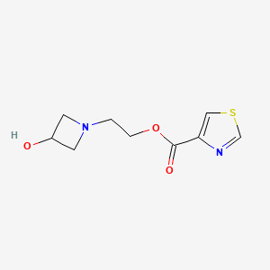 2-(3-Hydroxyazetidin-1-yl)ethyl thiazole-4-carboxylate