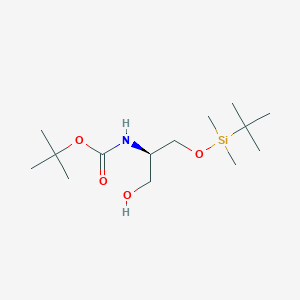 molecular formula C14H31NO4Si B118773 (R)-(+)-N-(叔丁氧羰基)-O-(叔丁基二甲基甲硅烷基)丝氨醇 CAS No. 152491-85-5
