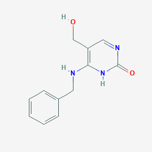 molecular formula C12H13N3O2 B11877378 4-(benzylamino)-5-(hydroxymethyl)pyrimidin-2(1H)-one 