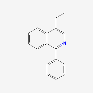 molecular formula C17H15N B11877381 4-Ethyl-1-phenylisoquinoline CAS No. 82894-63-1