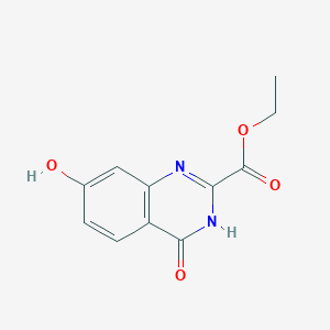 molecular formula C11H10N2O4 B11877402 Ethyl 4,7-dihydroxyquinazoline-2-carboxylate 