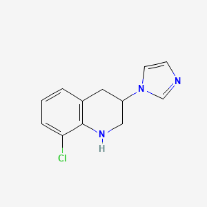 8-Chloro-3-(1H-imidazol-1-yl)-1,2,3,4-tetrahydroquinoline