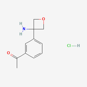 1-(3-(3-Aminooxetan-3-yl)phenyl)ethanone hydrochloride