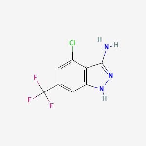 4-Chloro-6-(trifluoromethyl)-1H-indazol-3-amine