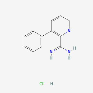 molecular formula C12H12ClN3 B11877534 3-Phenylpicolinimidamide hydrochloride CAS No. 1179361-80-8