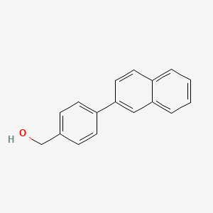 molecular formula C17H14O B11877539 (4-(Naphthalen-2-yl)phenyl)methanol 