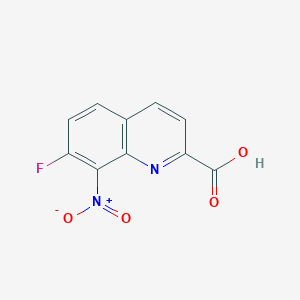 7-Fluoro-8-nitroquinoline-2-carboxylic acid