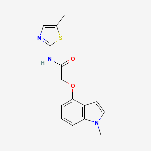 2-[(1-methyl-1H-indol-4-yl)oxy]-N-(5-methyl-1,3-thiazol-2-yl)acetamide