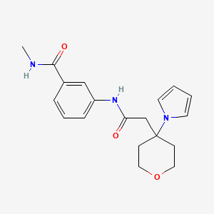 N-methyl-3-({[4-(1H-pyrrol-1-yl)tetrahydro-2H-pyran-4-yl]acetyl}amino)benzamide
