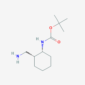 molecular formula C12H24N2O2 B11877635 tert-Butyl ((1R,2R)-rel-2-(aminomethyl)cyclohexyl)carbamate 