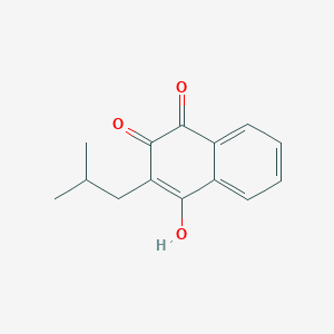 4-Hydroxy-3-(2-methylpropyl)naphthalene-1,2-dione