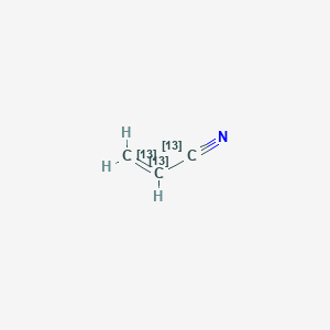 molecular formula C3H3N B118777 (1,2,3-13C3)丙-2-烯腈 CAS No. 202326-55-4