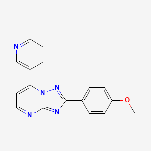2-(4-Methoxyphenyl)-7-(pyridin-3-yl)[1,2,4]triazolo[1,5-a]pyrimidine