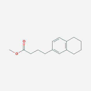 molecular formula C15H20O2 B11877772 Methyl 4-(5,6,7,8-tetrahydronaphthalen-2-yl)butanoate CAS No. 785-18-2