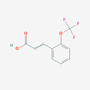 molecular formula C10H7F3O3 B11877786 3-(2-(Trifluoromethoxy)phenyl)acrylic acid 