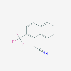 2-(2-(Trifluoromethyl)naphthalen-1-yl)acetonitrile