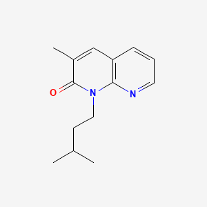 1,8-Naphthyridin-2(1H)-one, 3-methyl-1-(3-methylbutyl)-