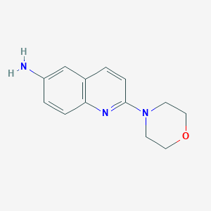 molecular formula C13H15N3O B11877860 2-(4-morpholinyl)-6-Quinolinamine CAS No. 648423-84-1