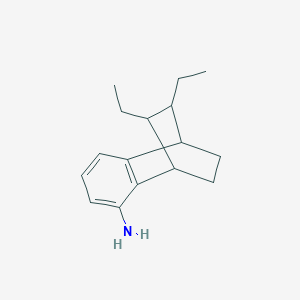 molecular formula C16H23N B11877911 2,3-Diethyl-1,2,3,4-tetrahydro-1,4-ethanonaphthalen-5-amine 