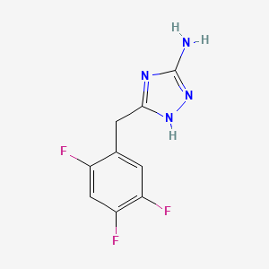 molecular formula C9H7F3N4 B1187795 5-(2,4,5-trifluorobenzyl)-1H-1,2,4-triazol-3-amine 