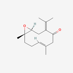 molecular formula C15H22O2 B11878003 Germacrone 4,5-epoxide CAS No. 70680-71-6