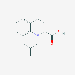 molecular formula C14H19NO2 B11878026 1-Isobutyl-1,2,3,4-tetrahydroquinoline-2-carboxylic acid 