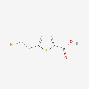 molecular formula C7H7BrO2S B11878061 5-(2-Bromoethyl)thiophene-2-carboxylic acid 