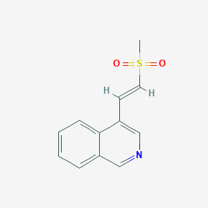 molecular formula C12H11NO2S B11878064 (E)-4-(2-(methylsulfonyl)vinyl)isoquinoline 