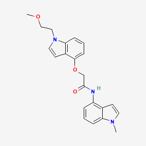 2-{[1-(2-methoxyethyl)-1H-indol-4-yl]oxy}-N-(1-methyl-1H-indol-4-yl)acetamide