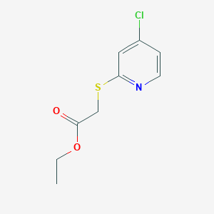 molecular formula C9H10ClNO2S B11878137 Ethyl 2-((4-chloropyridin-2-yl)thio)acetate CAS No. 1346707-71-8