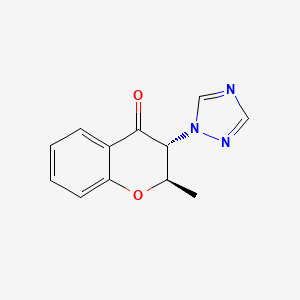 (2R,3R)-2-Methyl-3-(1H-1,2,4-triazol-1-yl)chroman-4-one